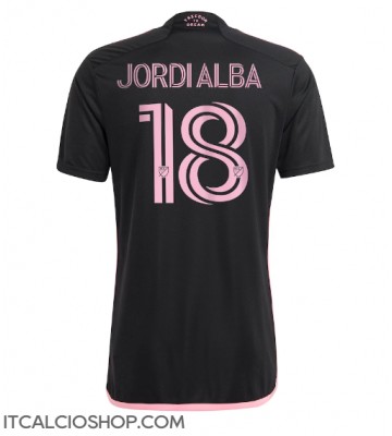 Inter Miami Jordi Alba #18 Seconda Maglia 2023-24 Manica Corta
